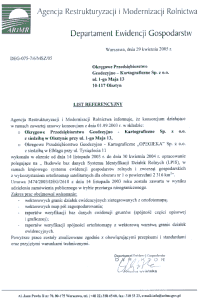 List Referencyjny - ARiMR