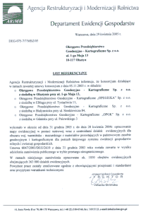 List Referencyjny - ARiMR