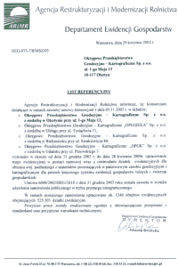 List Referencyjny - ARiMR