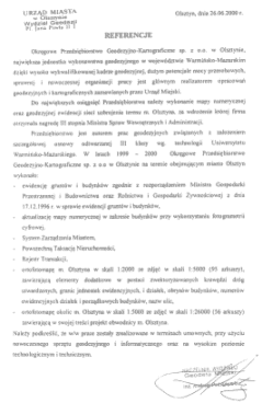 Referencje UM w Olsztynie