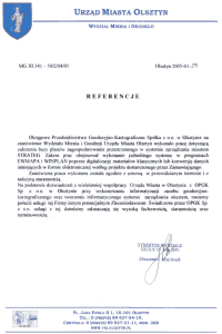 Referencje UM w Olsztynie