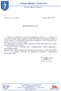 Referencje UM w Olsztynie