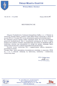 Referencje UM w Olsztynie