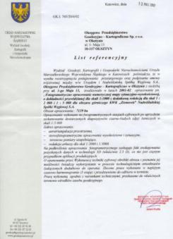 List Referencyjny - Marszałka woj. śląskiego